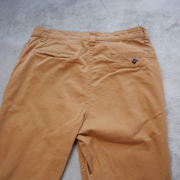 George Painters Pants Mens 30x31 Cognac Chino Trailblazer Brown Slim Straight - Picture 6 of 12